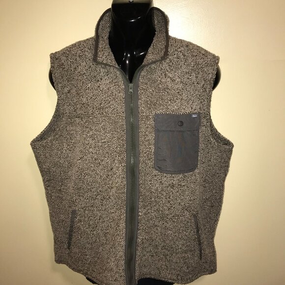 Men's Woolrich Sherpa Fleece Woodland Jacket Vest-Size: XL - Picture 3 of 11